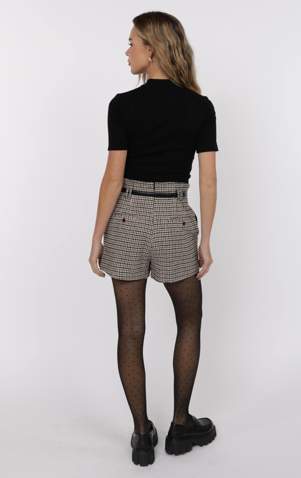 Memorabilia High Waist Belted Shorts