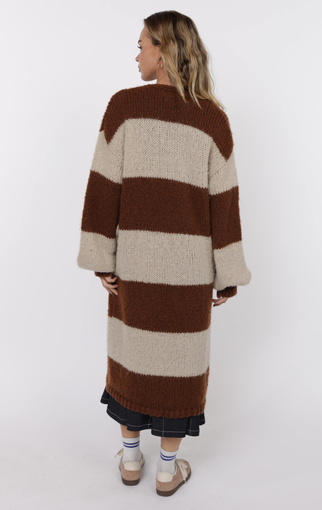 Suki Stripe Duster Cardigan