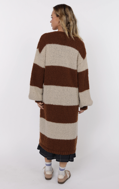 Suki Stripe Duster Cardigan