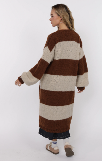 Suki Stripe Duster Cardigan