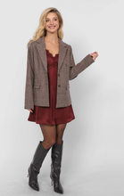Load image into Gallery viewer, Ambition Houndstooth Blazer