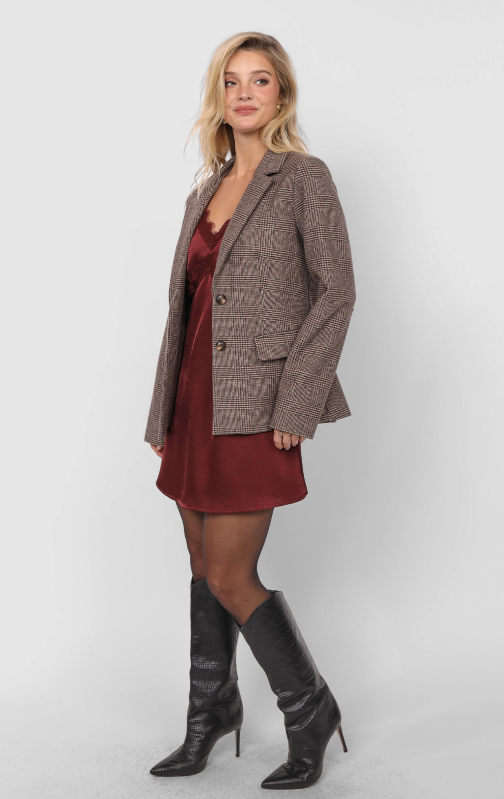 Ambition Houndstooth Blazer