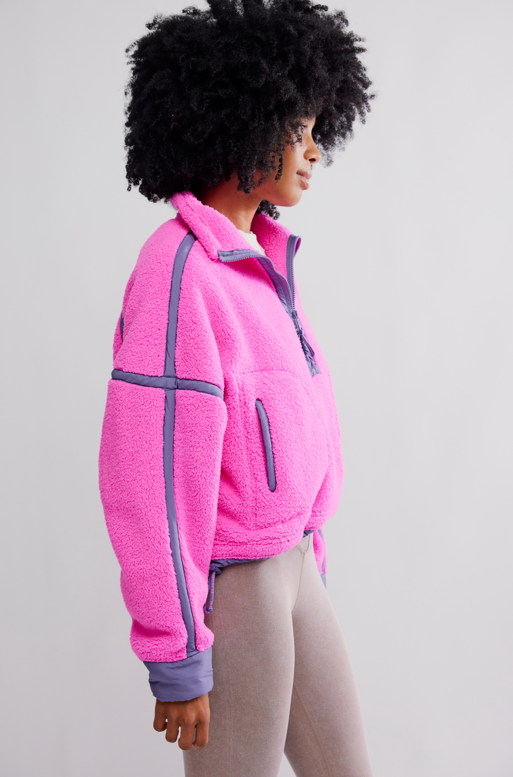 Mountain High Half Zip Fuschia