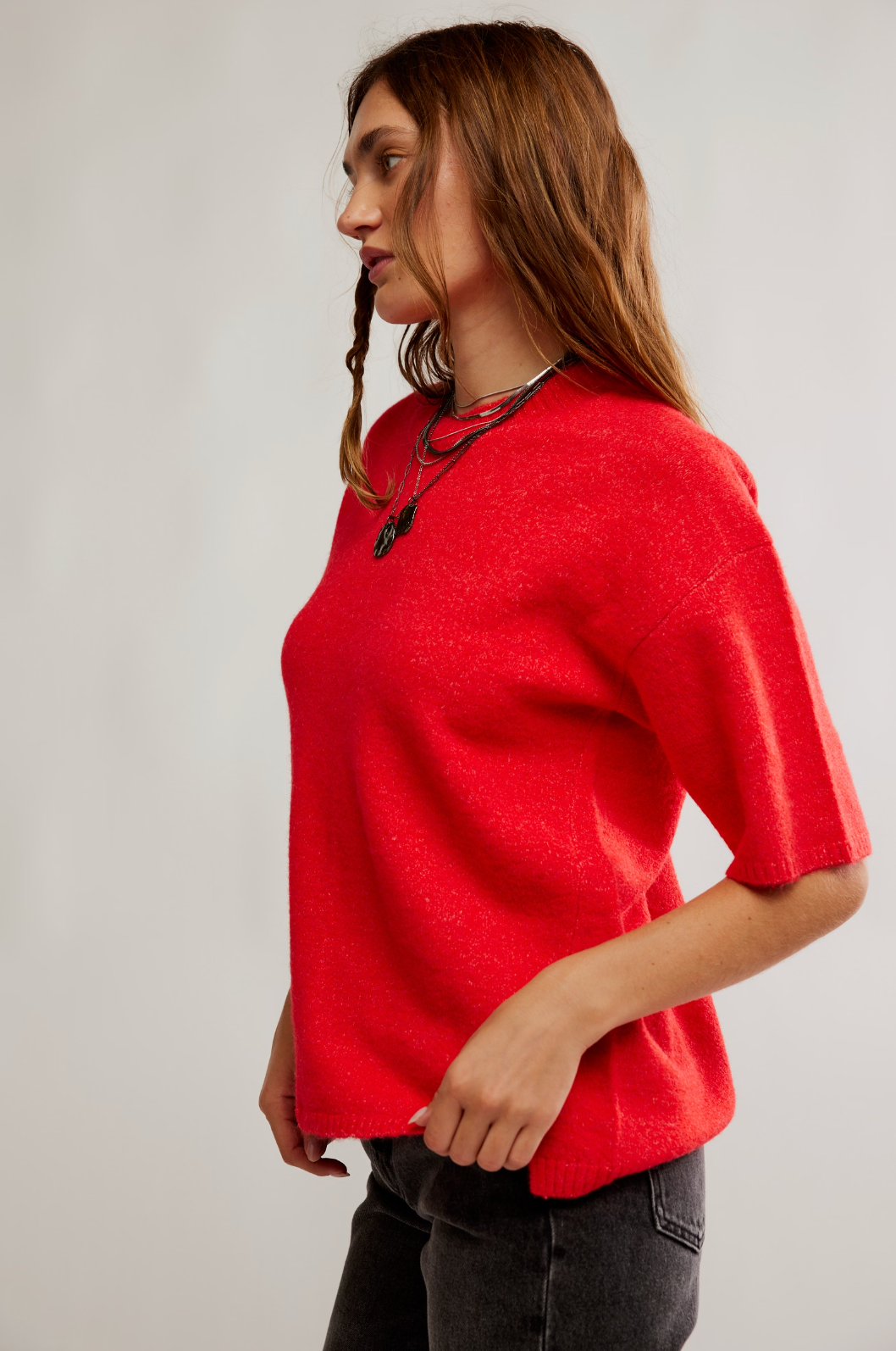 Margot Sweater Tee Cherry Pop