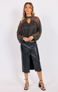 La Soiree Keyhole Top