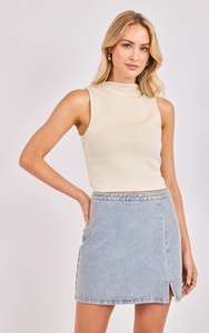 Hustle High Neck Crop Top