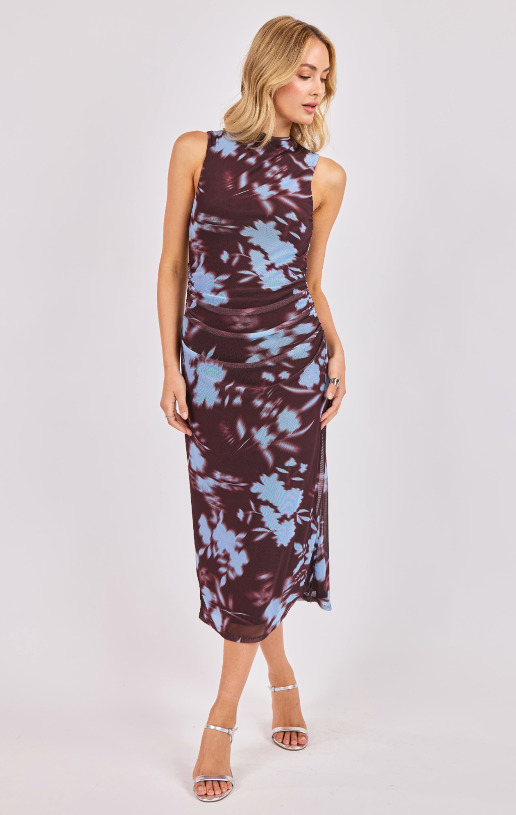 Urban Siren Ruched Midi Dress