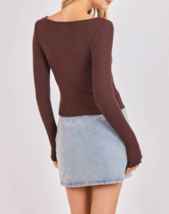Ronan Boat Neck Knit Top