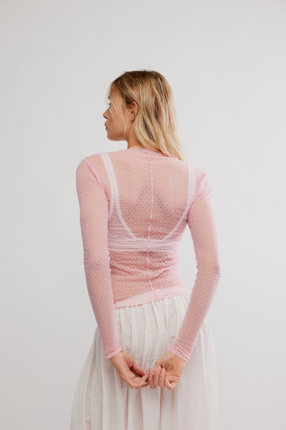 Minding My Business Top Tickled Pink