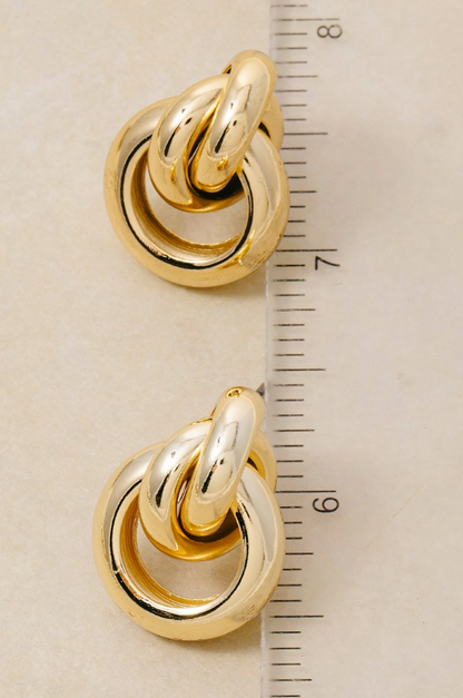 Luxe Loop Door Knocker Earrings