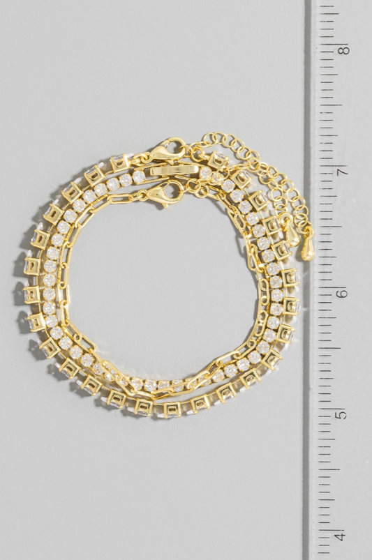 Radiant Layers Tennis Bracelet