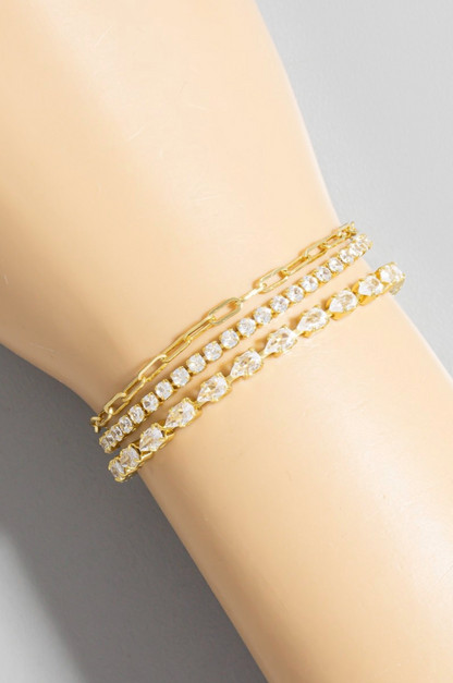 Radiant Layers Tennis Bracelet