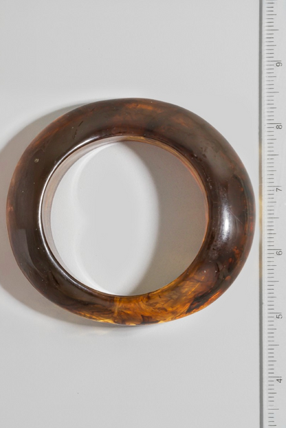 Amber Flow Resin Bangle
