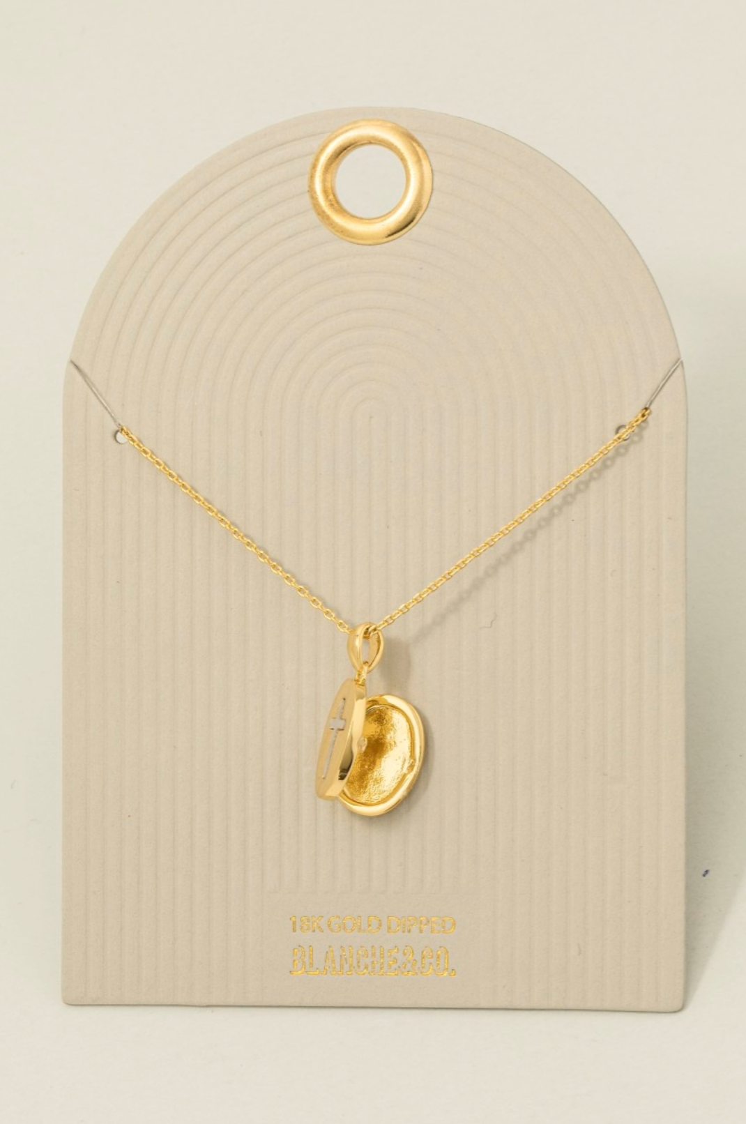 Faithlight Oval Pendant Necklace