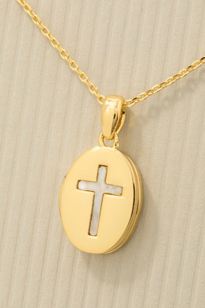 Faithlight Oval Pendant Necklace