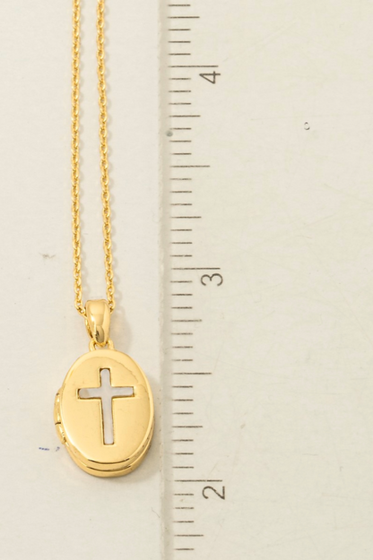 Faithlight Oval Pendant Necklace