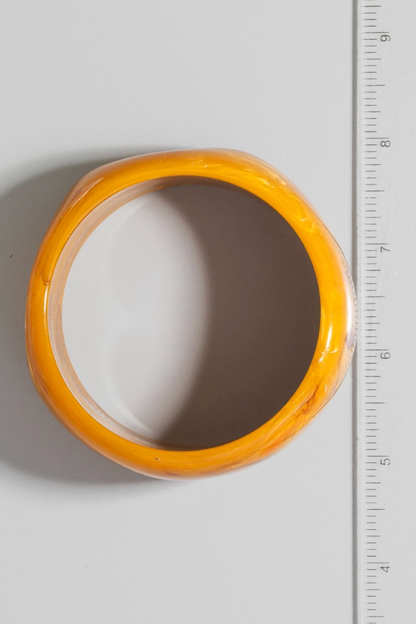 Golden Current Resin Bangle