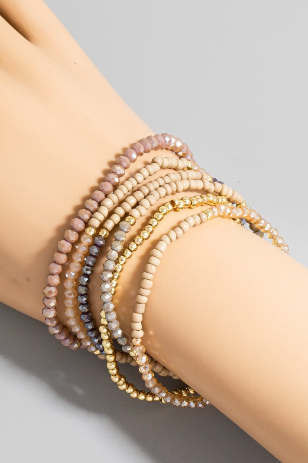 Glimmer Thread Beaded Bracelet Set