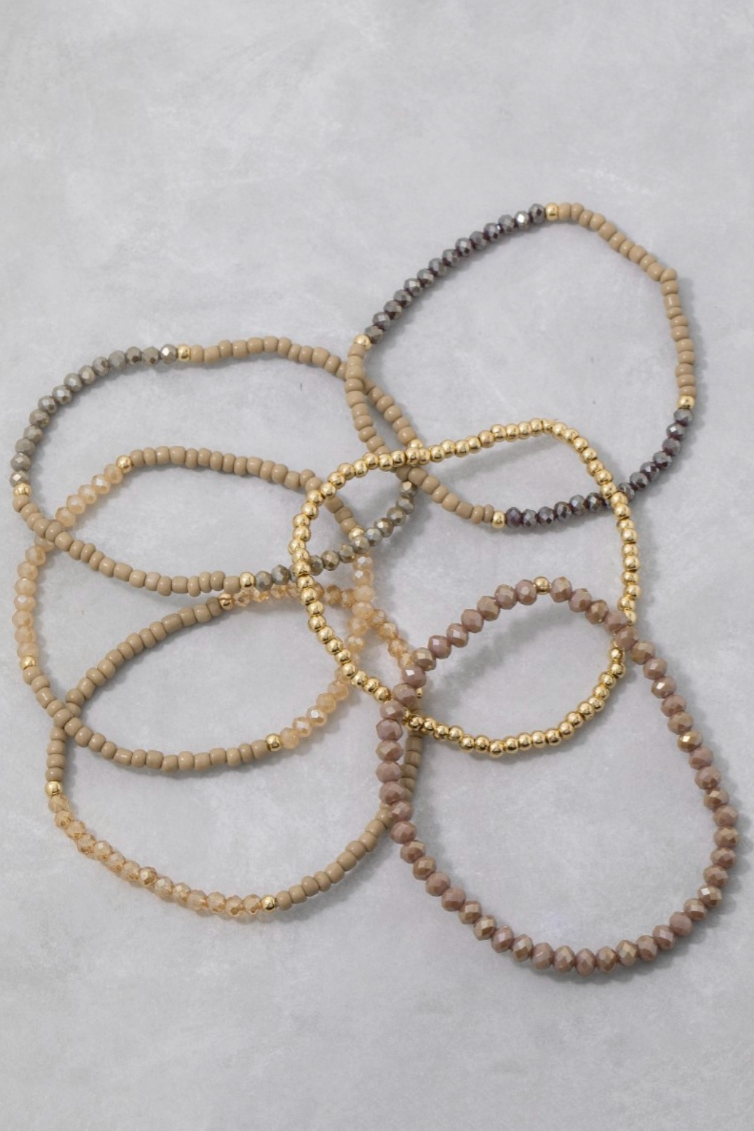 Glimmer Thread Beaded Bracelet Set