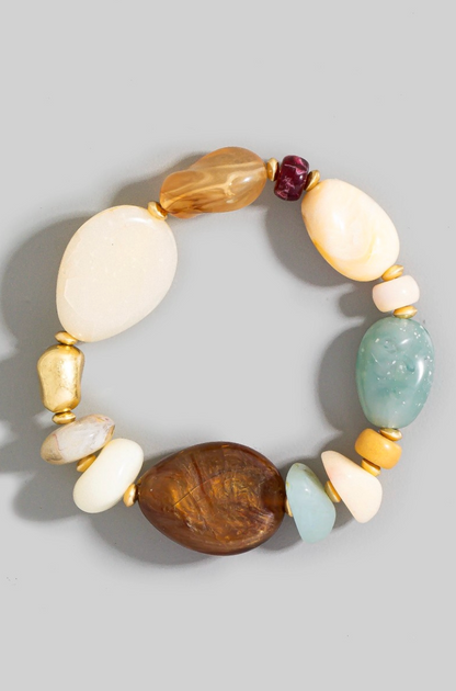 Golden Terrain Beaded Bracelet