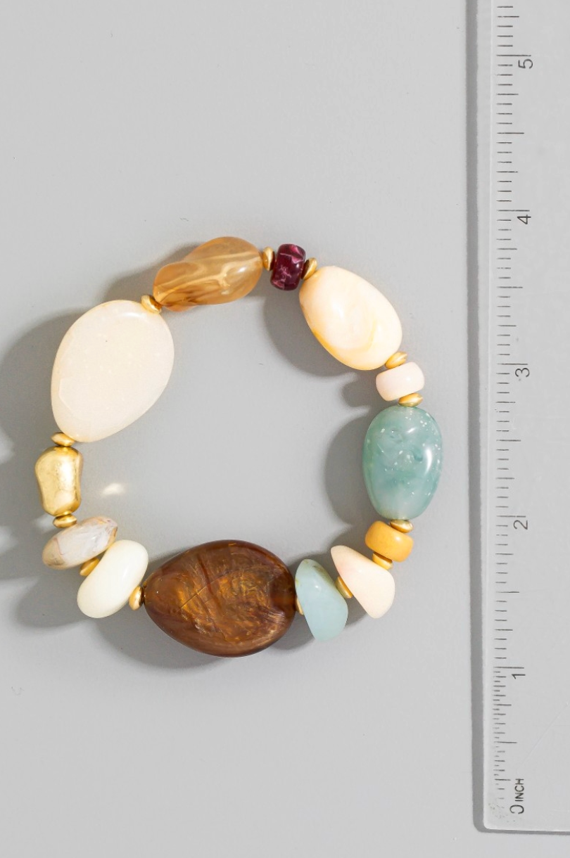 Golden Terrain Beaded Bracelet