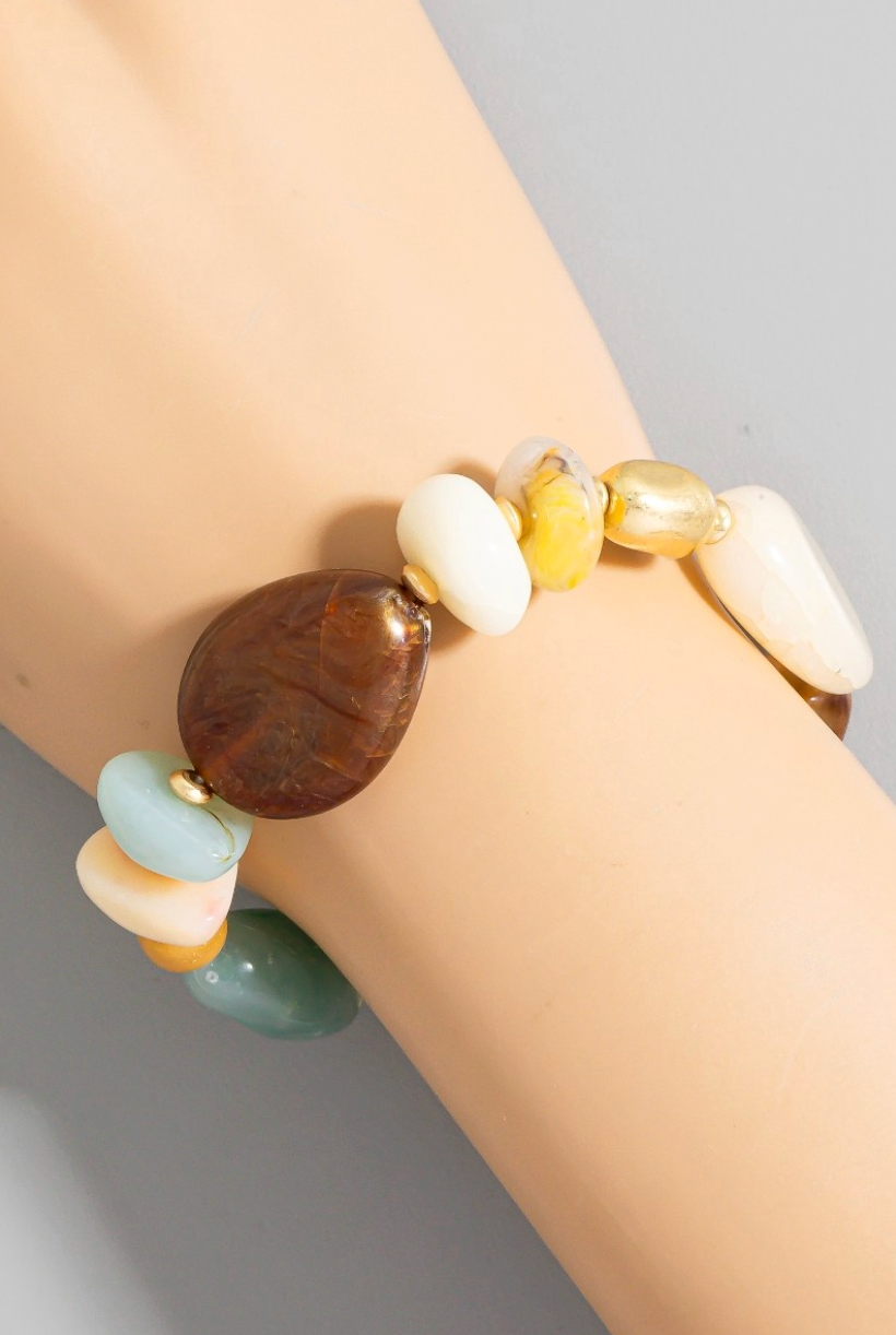 Golden Terrain Beaded Bracelet