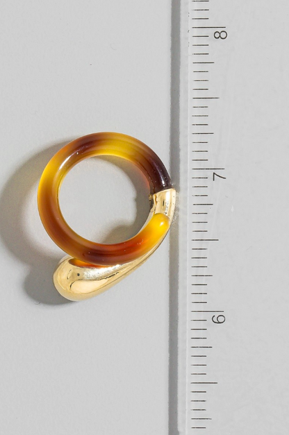 Luna Veil Statement Ring