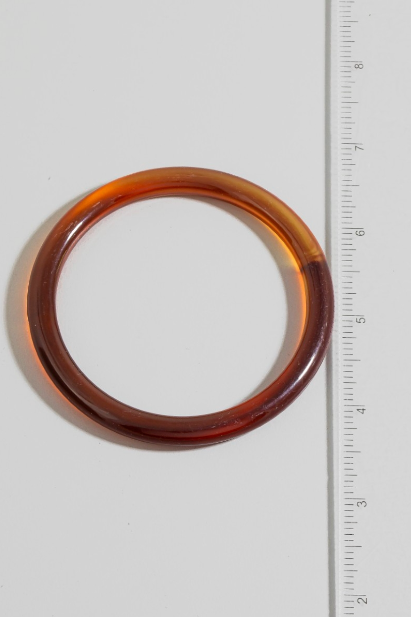 Rhea Resin Bangle Brown