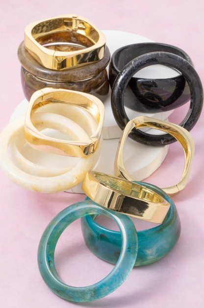 Vera Arc Bangle Set Turquoise