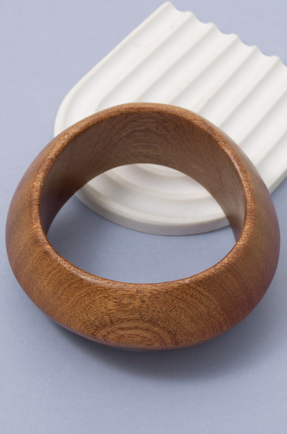 Sahara Wave Wooden Bangle