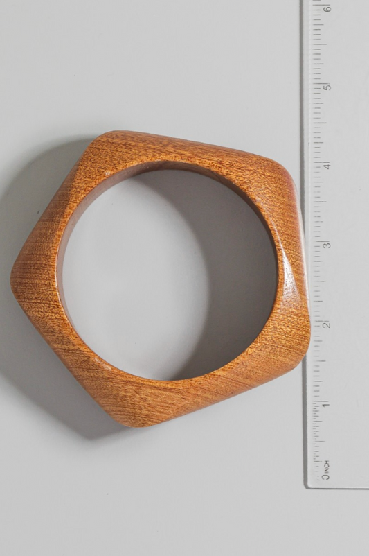 Ayla Form Wooden Bangle