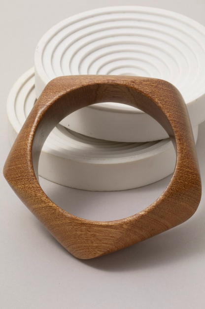 Ayla Form Wooden Bangle