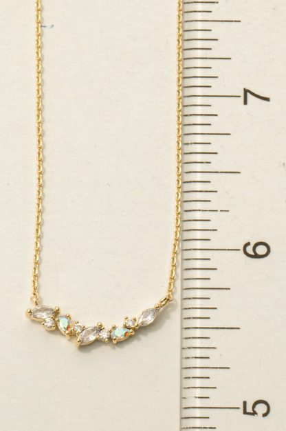 Celeste Leaf Charms Necklace