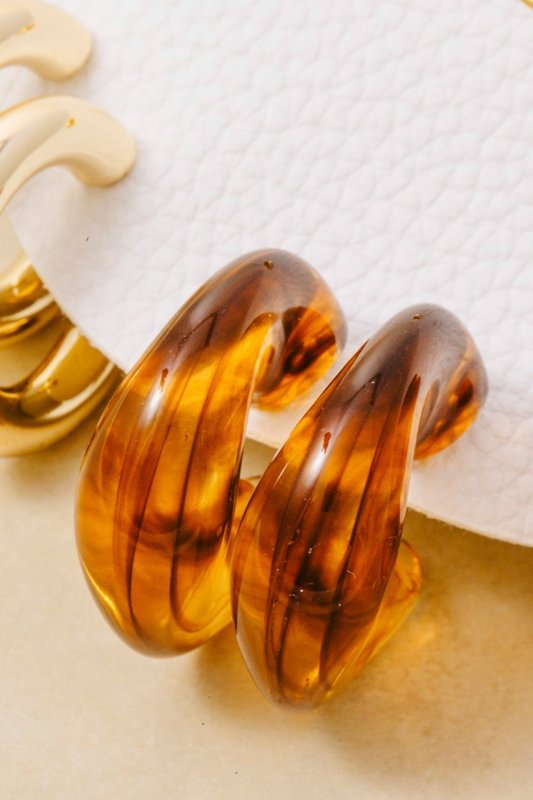 Sable Hoop Earrings Set