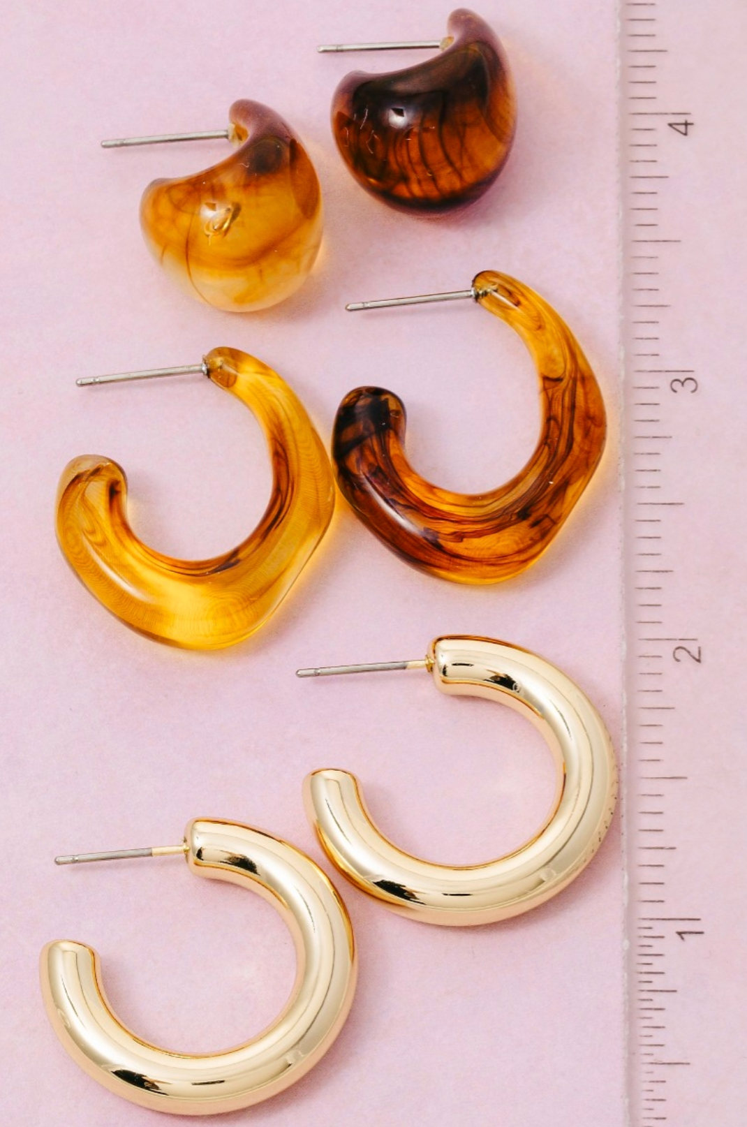 Vera Resin Earrings Set