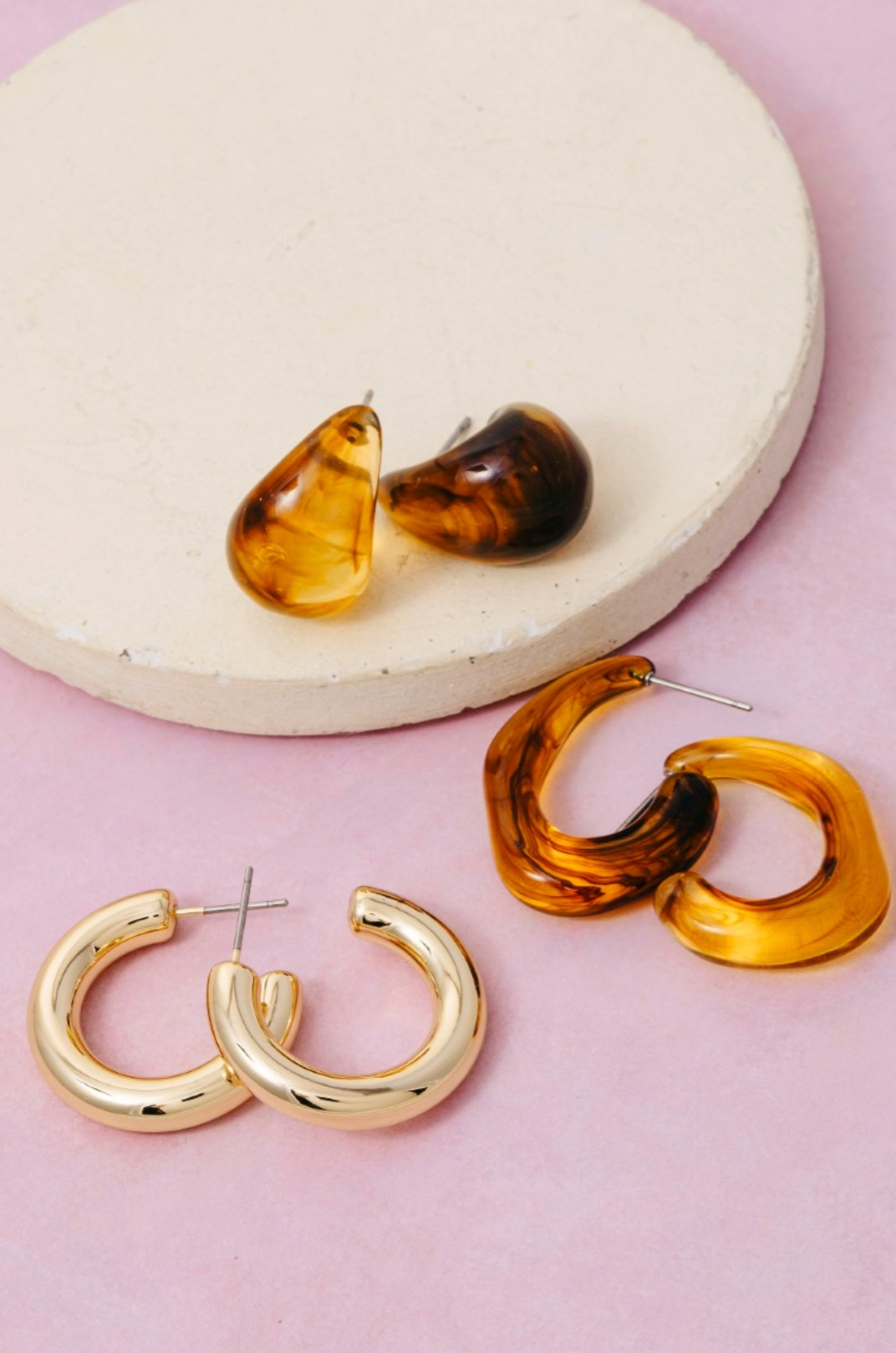 Vera Resin Earrings Set