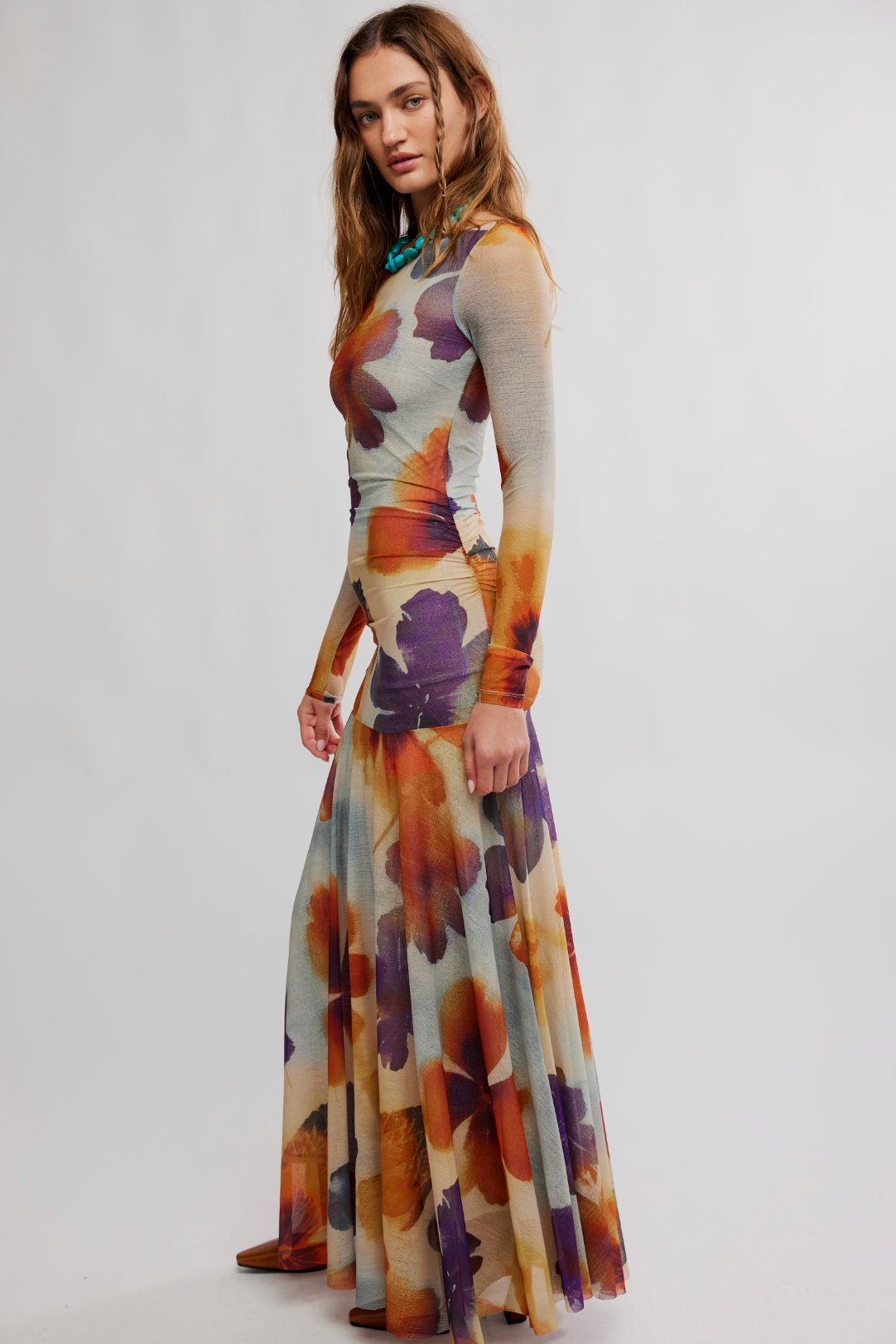 sunnei mesh maxi dress Sunnei Long Sleeve Mesh Dress (Women)