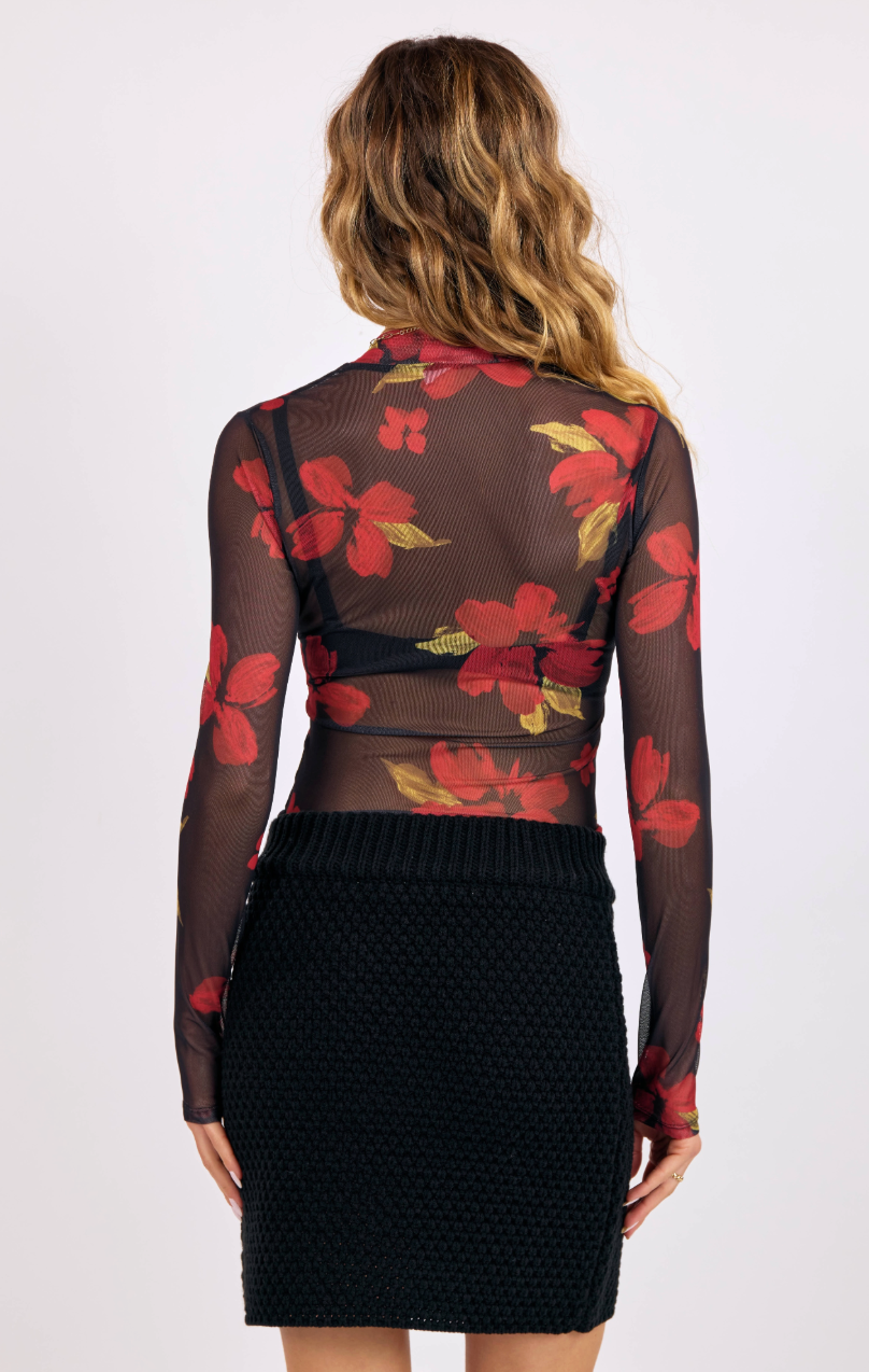 Gypset Glamour Mesh Top