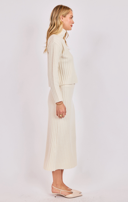Cosette Turtleneck Rib Sweater