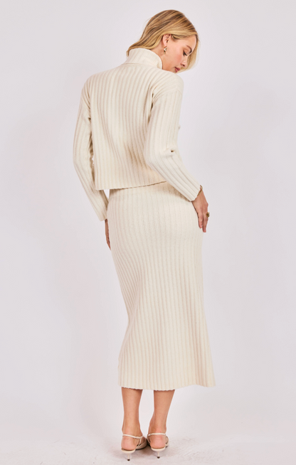 Cosette Turtleneck Rib Sweater
