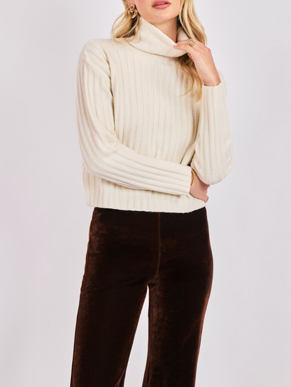 Cosette Turtleneck Rib Sweater