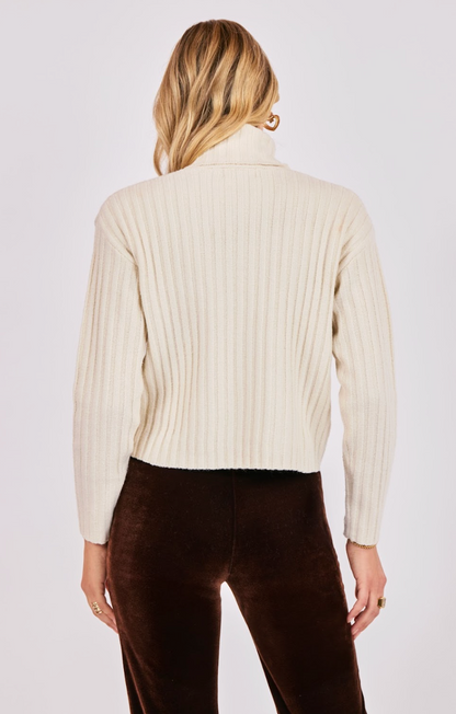 Cosette Turtleneck Rib Sweater