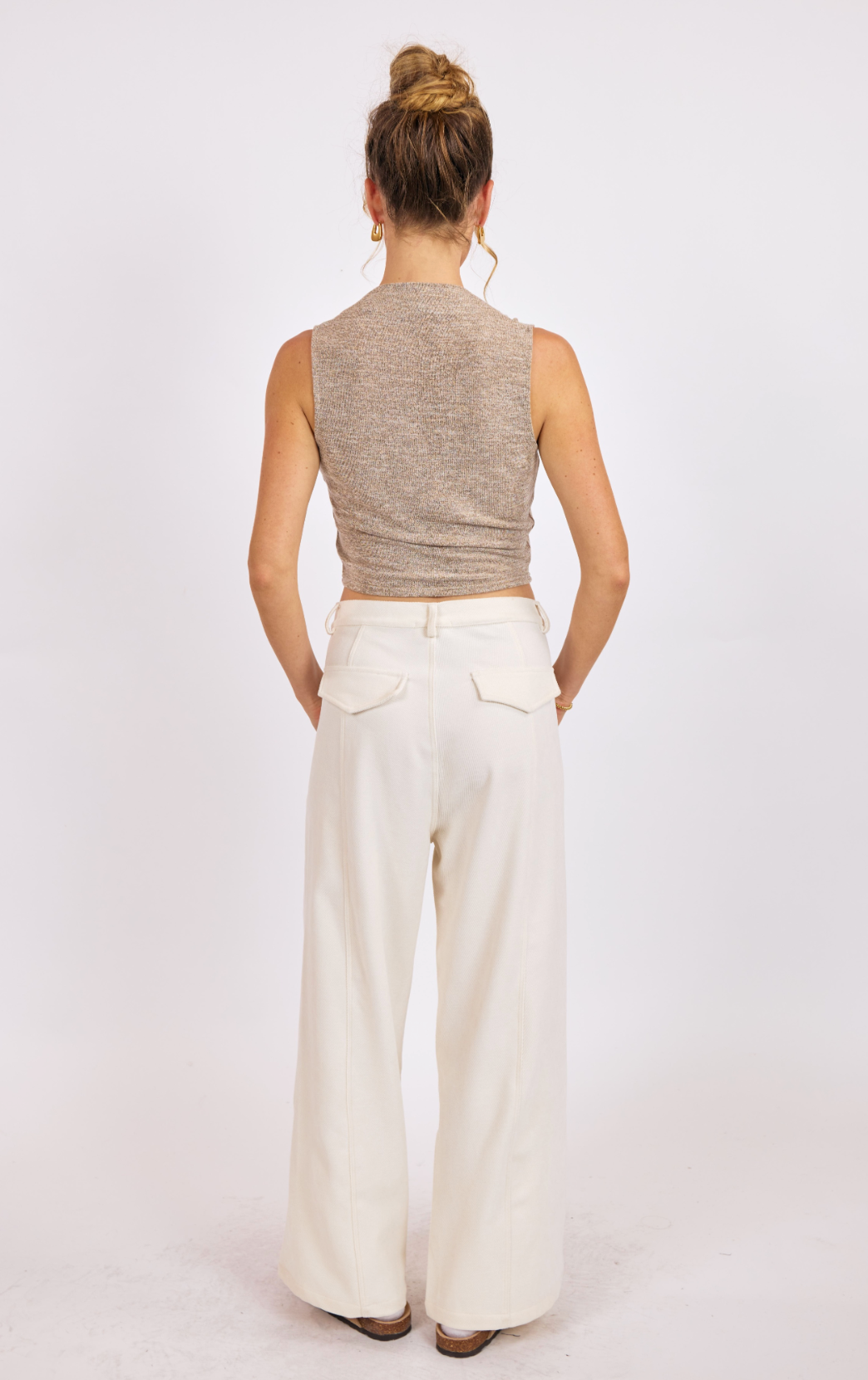 Corinne Knit Ruched Tank