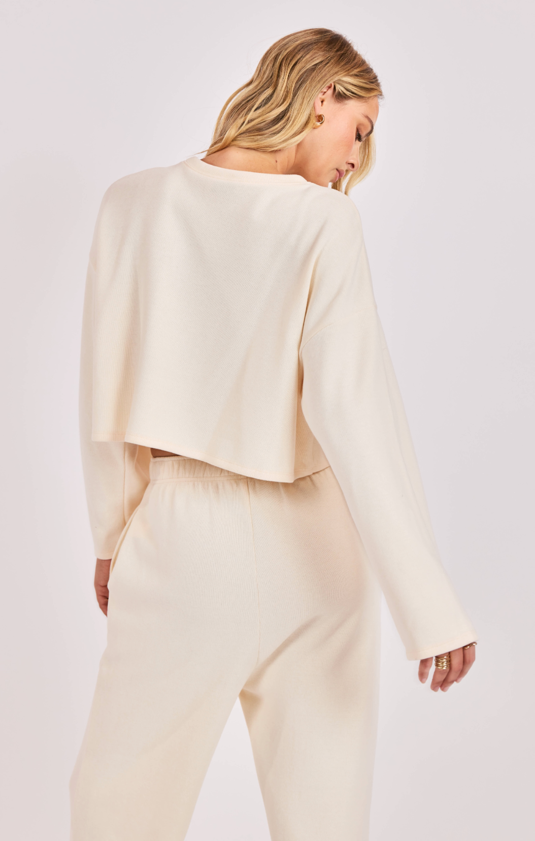 Relaxed Stay Knit Top Ivory