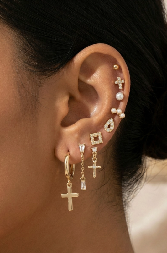 Faithful Details Earring Set