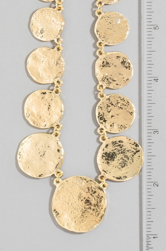 Golden Drift Statement Necklace