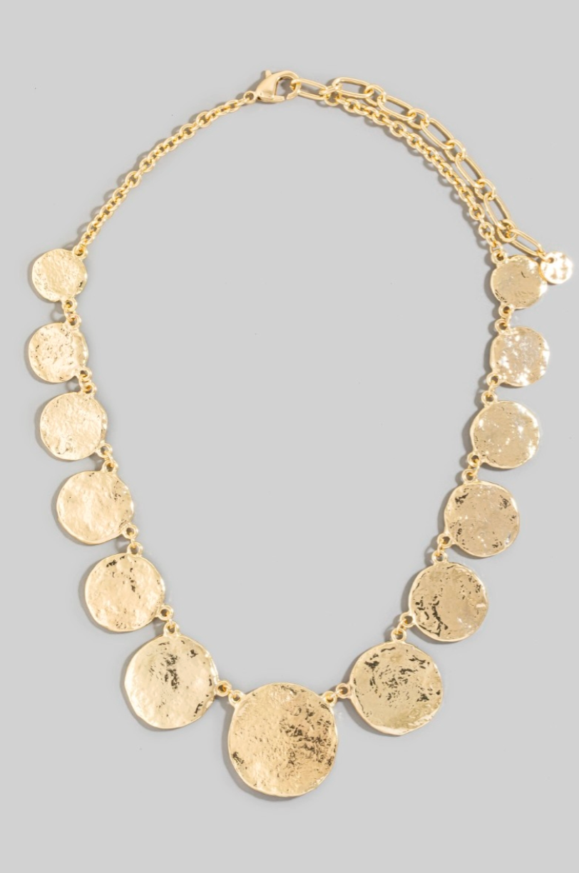 Golden Drift Statement Necklace