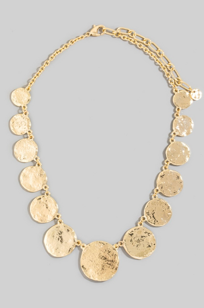 Golden Drift Statement Necklace