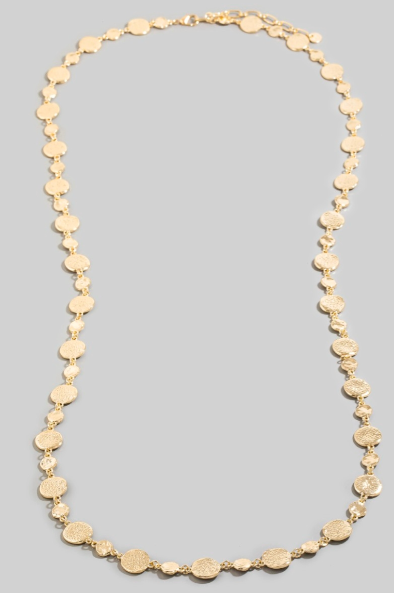 Still Glowing Coin Necklace Gold