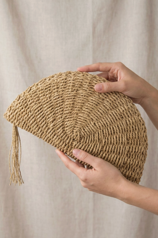 Grayton Beach Straw Bag Khaki